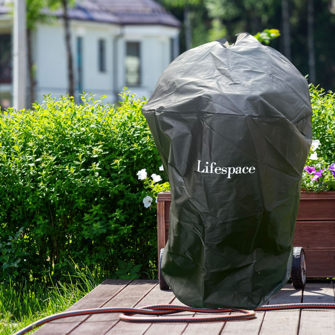 Lifespace Premium 57cm Charcoal Kettle Braai & Kettle Braai Cover Bundle