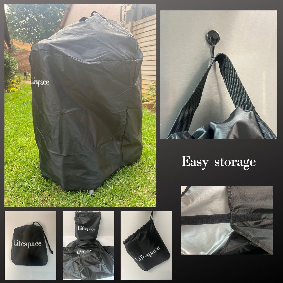 Lifespace Premium 57cm Charcoal Kettle Braai & Kettle Braai Cover Bundle