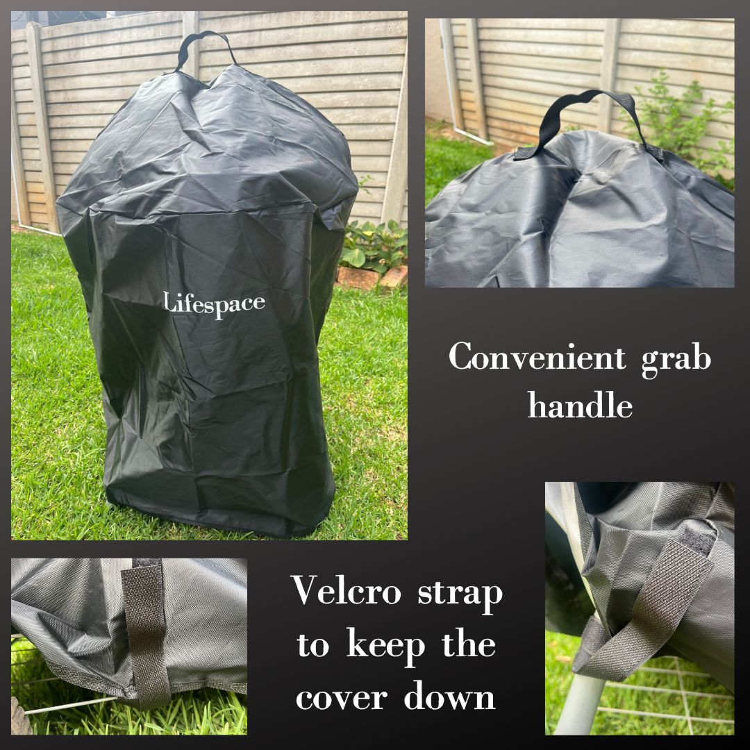 Lifespace Premium 57cm Charcoal Kettle Braai & Kettle Braai Cover Bundle