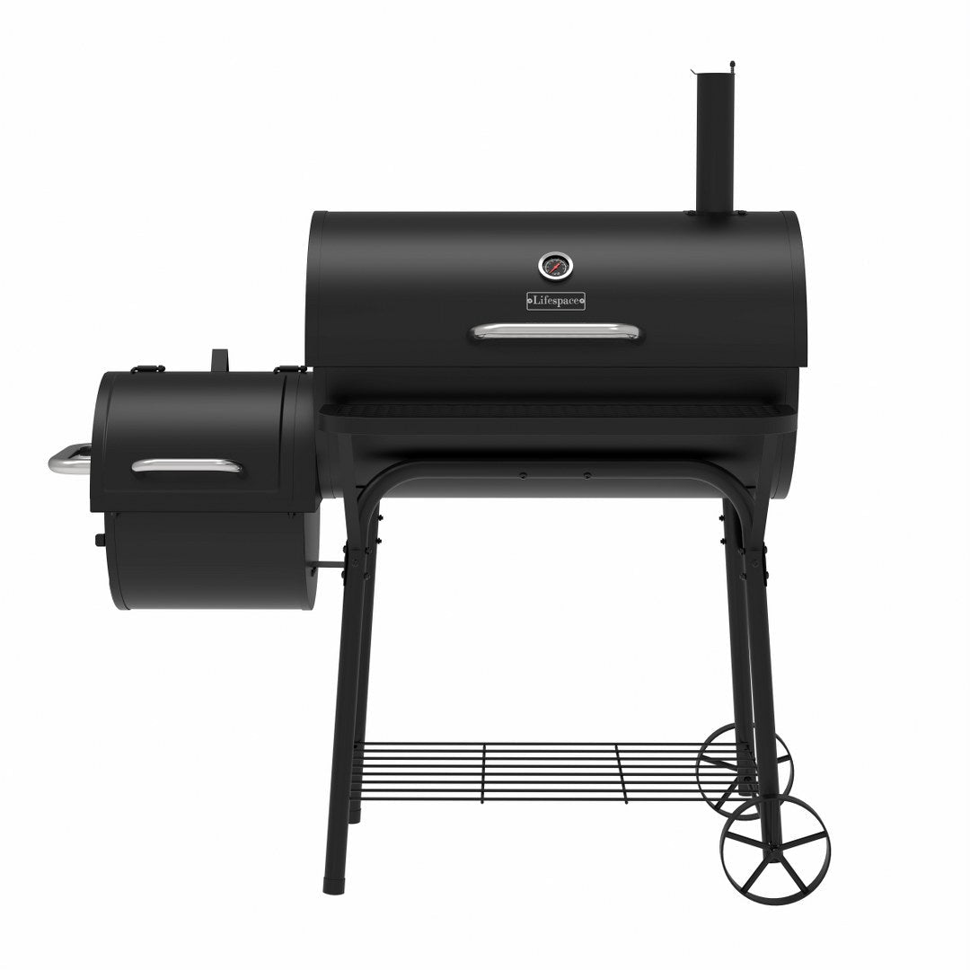 Lifespace Offset Barrel Smoker & Braai + Lifespace 145cm Braai Cover Bundle