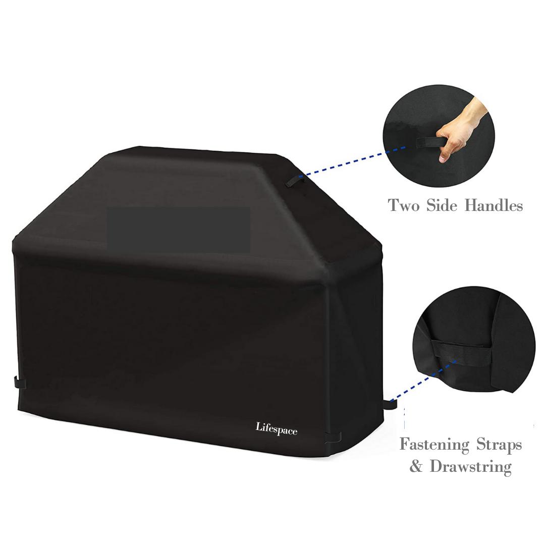 Lifespace Offset Barrel Smoker & Braai + Lifespace 145cm Braai Cover Bundle - Lifespace
