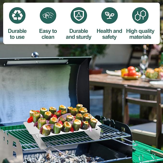 Lifespace Patio & Braai Essentials Bundle – Round Side Table + 2x Jalapeño/Drumstick Racks + Chrome Condiment Caddy - Lifespace