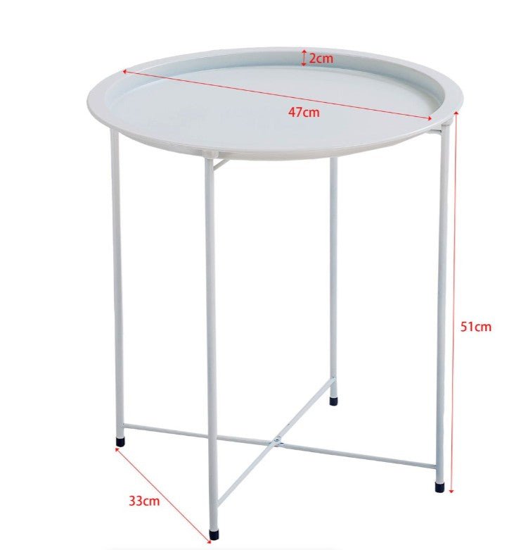Lifespace Patio & Braai Essentials Bundle – Round Side Table + 2x Jalapeño/Drumstick Racks + Chrome Condiment Caddy - Lifespace