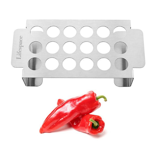 Lifespace Patio & Braai Essentials Bundle – Round Side Table + 2x Jalapeño/Drumstick Racks + Chrome Condiment Caddy - Lifespace