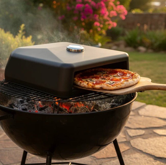 Lifespace Premium Matt Black Charcoal Pizza Oven - Lifespace