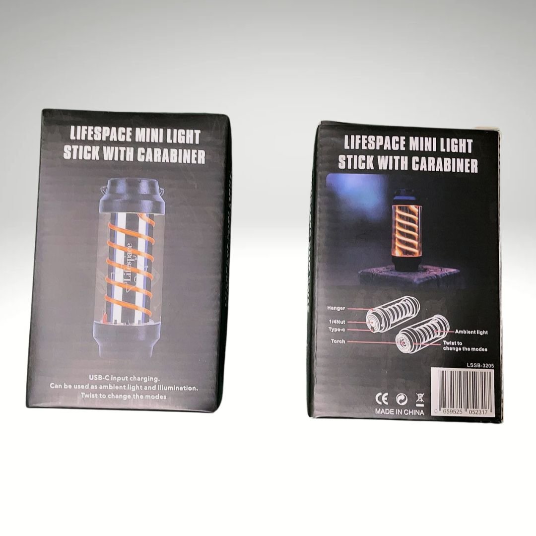 Lifespace Ultimate Outdoor Camping Lighting Bundle – 2x Camping Lanterns + 2x Mini Light Sticks with Carabiners