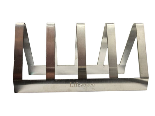 Lifespace Premium Stainless Steel T-Bone / Chop Rack - 4 Slot - Lifespace