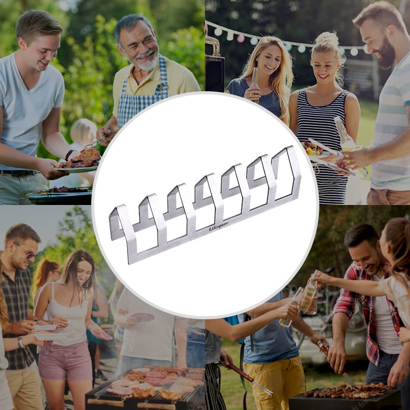 Lifespace Premium Stainless Steel Tjop / Chop Rack - 6 Slot (2 pack) - Lifespace