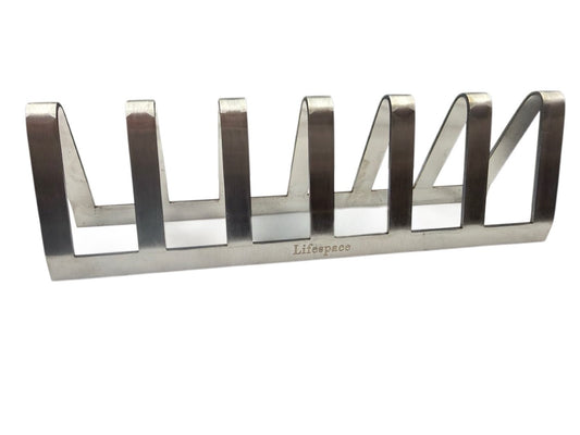Lifespace Premium Stainless Steel Tjop / Chop Rack - 6 Slot - Lifespace