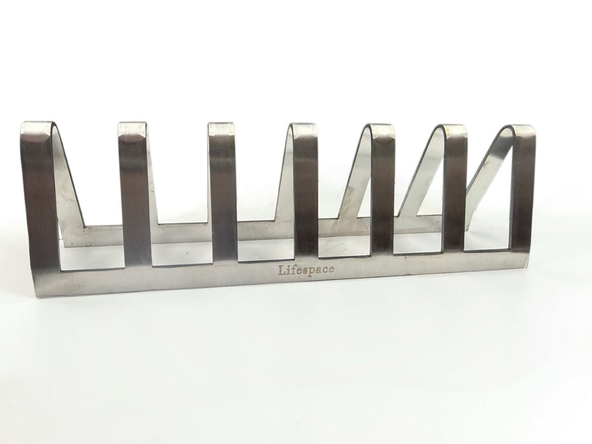 Lifespace Premium Stainless Steel Tjop / Chop Rack - 6 Slot - Lifespace