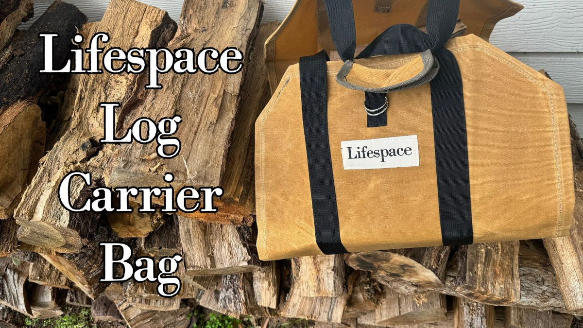 Lifespace Quality Firewood Log Holder & Carrier Bag Bundle - Lifespace