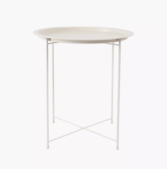 Lifespace Quality Round Patio Side End Table - White - Lifespace