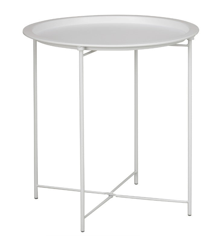 Lifespace Quality Round Patio Side End Table - White - Lifespace