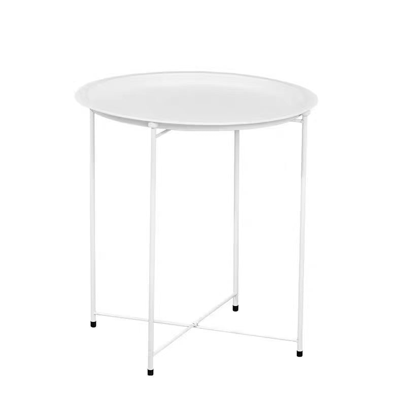 Lifespace Quality Round Patio Side End Table - White (Set of 2)