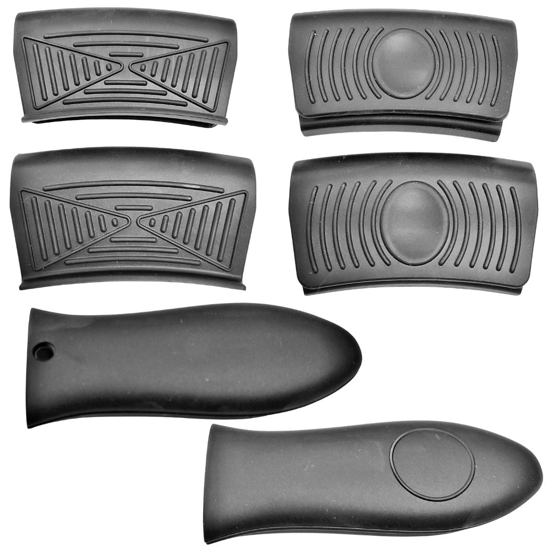 Lifespace Quality Silicone Black Pot Clamp & Sheath Handle Kit - 6pc - Lifespace