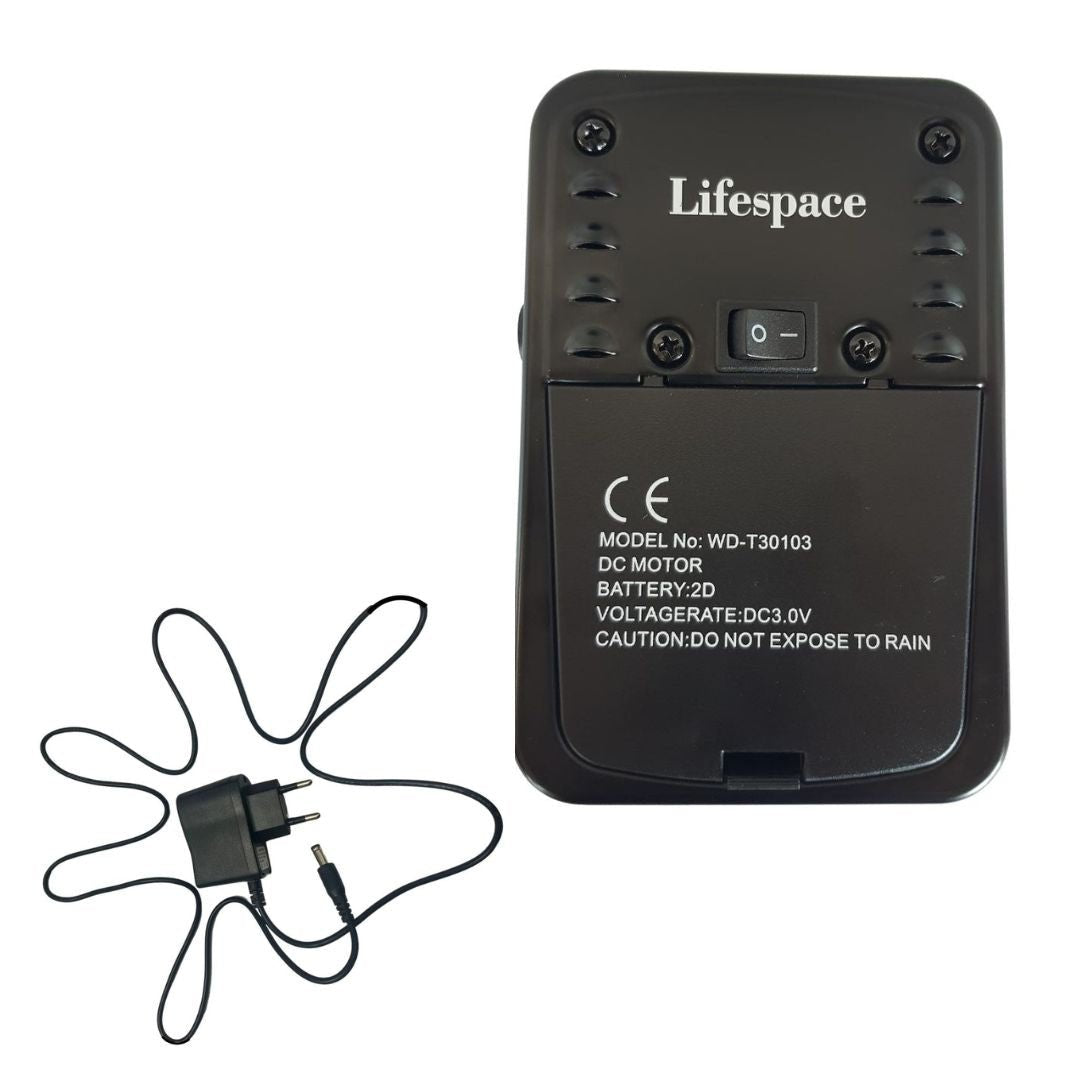 Lifespace Silent Rotisserie Motor + 220V Adaptor Plug Combo Deal - Lifespace