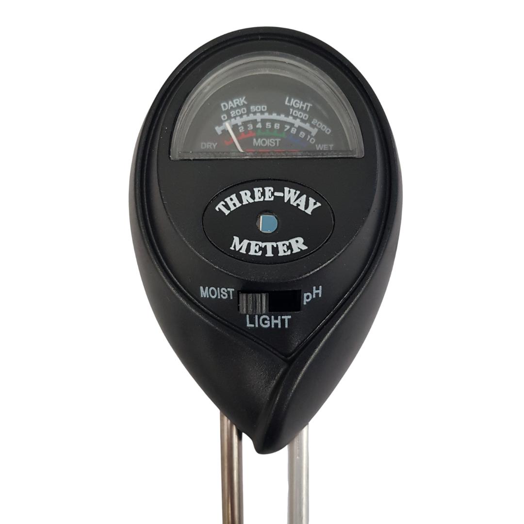 Lifespace Black 3-way Soil Test Analyser 3-pack
