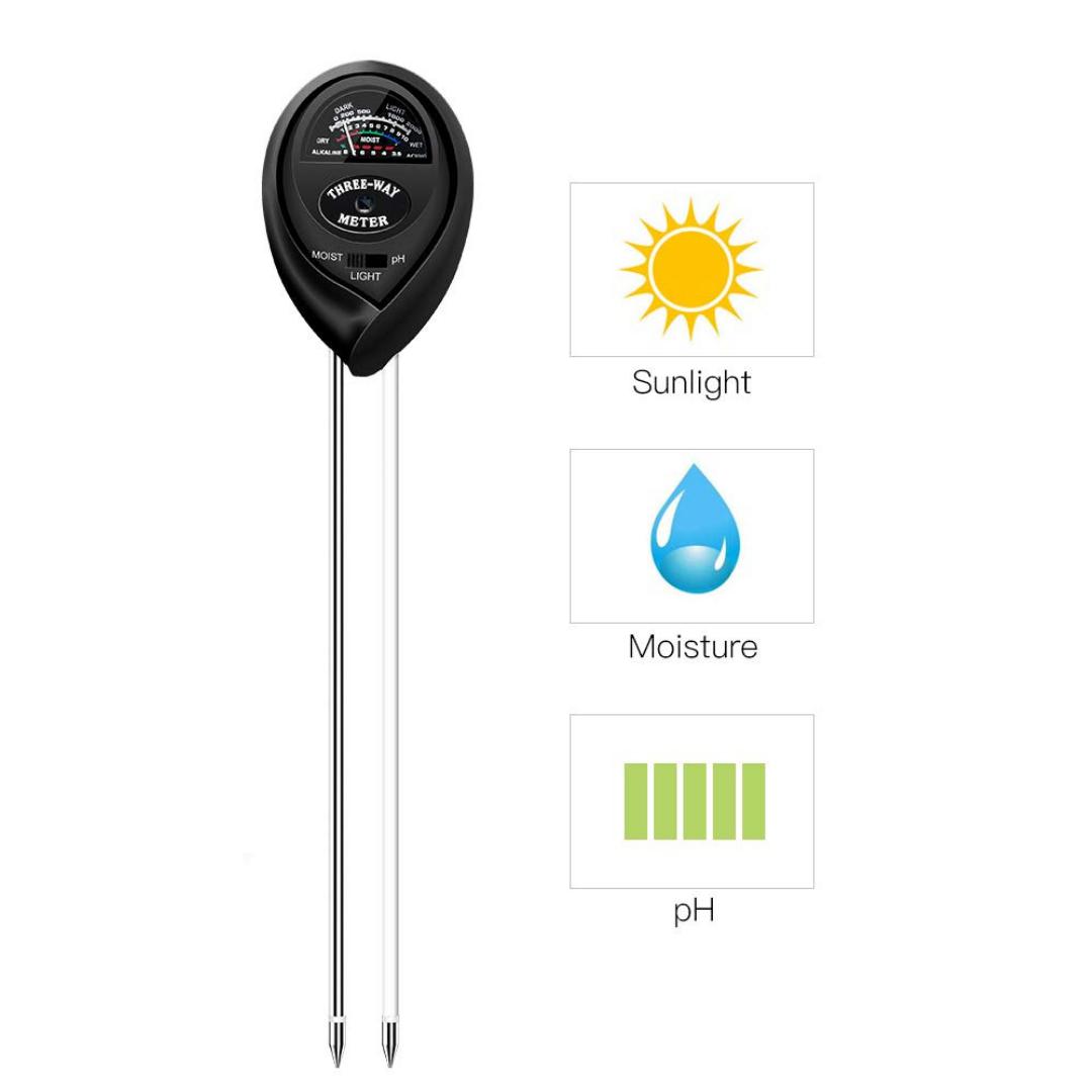 Lifespace Black 3-way Soil Test Analyser 3-pack