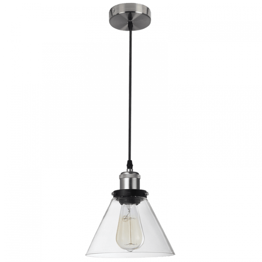 Pendant Satin Chrome with Clear Glass - Lifespace