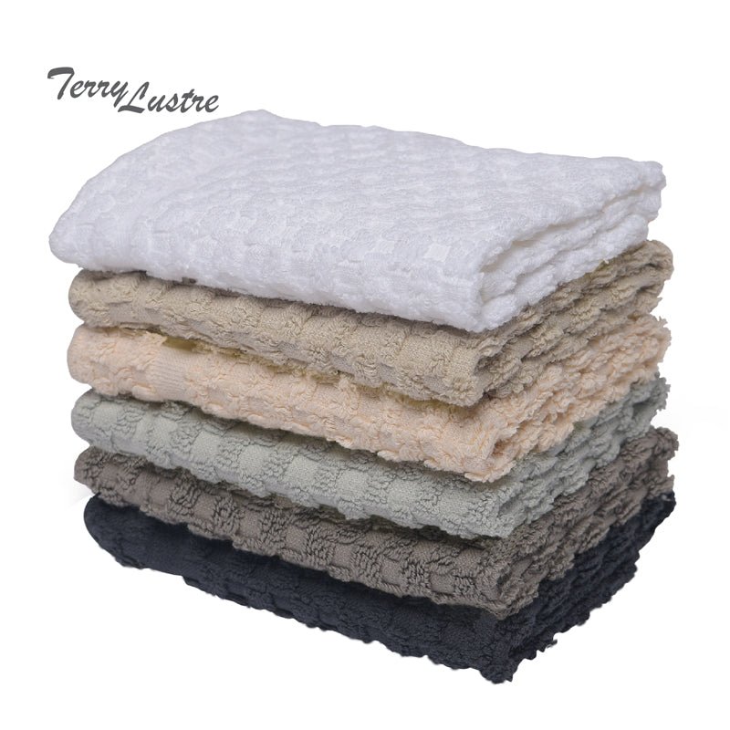 Terry Lustre 525gsm Waffle Weave Towel and 2070gsm Bath Mat Collection - Various Options and Select Colours - Lifespace