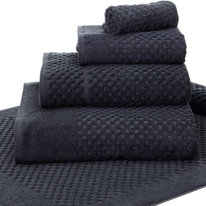 Terry Lustre 525gsm Waffle Weave Towel and 2070gsm Bath Mat Collection - Various Options and Select Colours - Lifespace