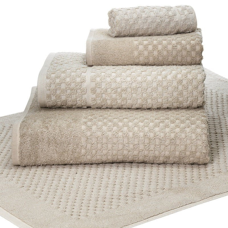 Terry Lustre 525gsm Waffle Weave Towel and 2070gsm Bath Mat Collection - Various Options and Select Colours - Lifespace