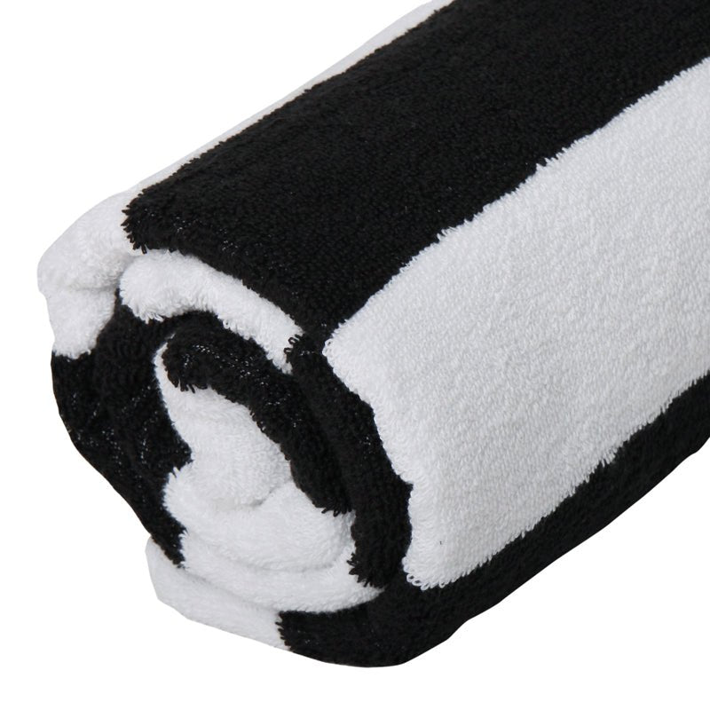 Terry Lustre Trousseau Royal Collection Velour and Terry Striped Pool Towels - Various Options Available - Lifespace