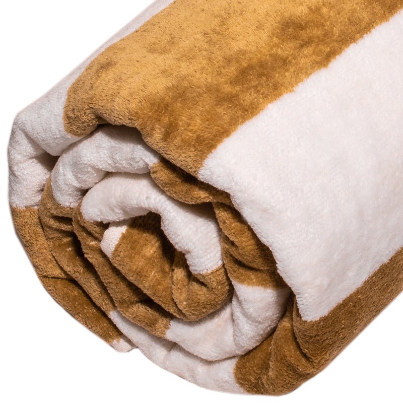 Terry Lustre Trousseau Royal Collection Velour and Terry Striped Pool Towels - Various Options Available - Lifespace