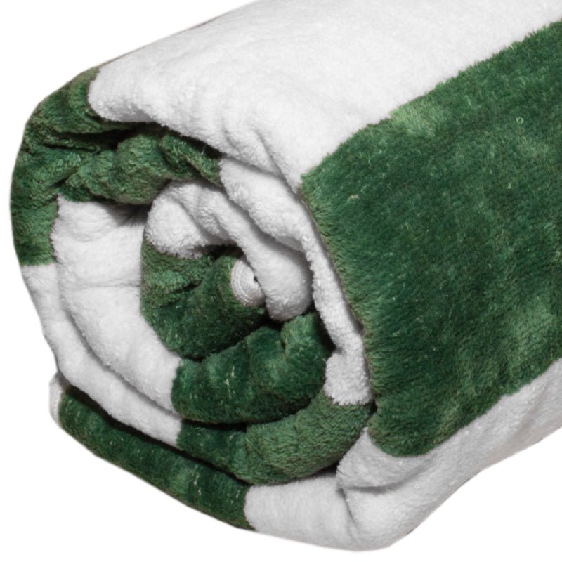 Terry Lustre Trousseau Royal Collection Velour and Terry Striped Pool Towels - Various Options Available - Lifespace