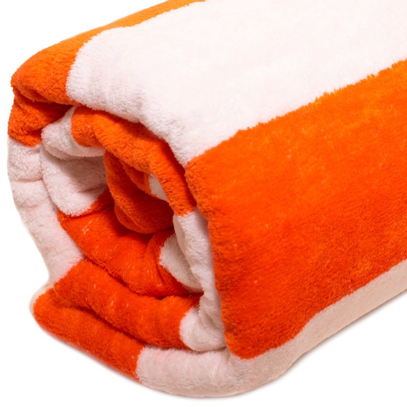 Terry Lustre Trousseau Royal Collection Velour and Terry Striped Pool Towels - Various Options Available - Lifespace