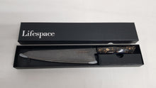 Load image into Gallery viewer, Lifespace 8&quot; Japanese VG10 Cladded Steel Kurouchi Kiristuke Knife w/ Resin Handle - Lifespace