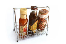 Load image into Gallery viewer, Condiment Basket - Chrome - Lifespace