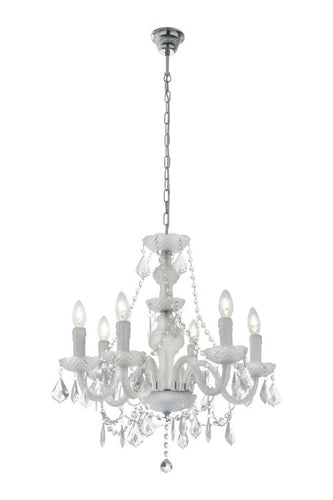 Acrylic Crystal Chandelier with Frosted Glass - Lifespace