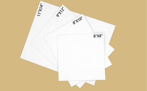 Artecho Canvas Panel 12 Set Value Pack White - 11" x 14" - Lifespace