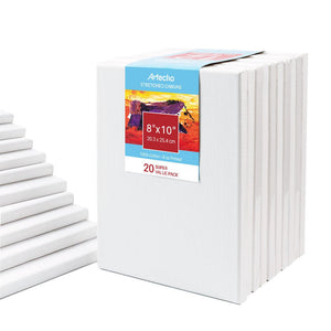 Artecho Stretch Canvas 6 Set Value Pack White - 8