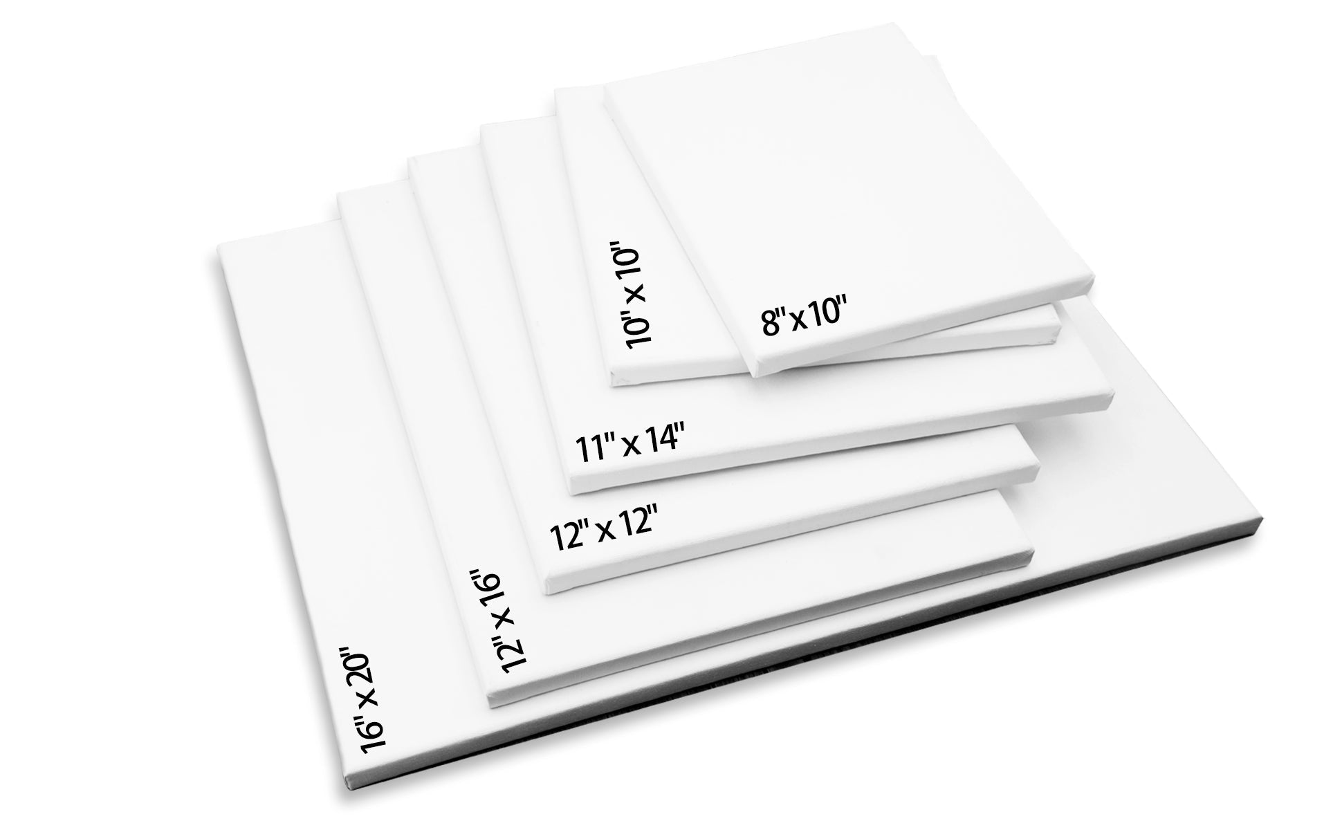Artecho Stretched Canvas 6 Set Value Pack White - 30cm x 30cm - Lifespace