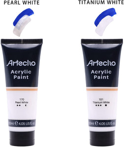 Artecho Titanium White 4.05 - 120ml Acrylic Paint Tube - 3 pack - Lifespace