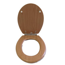 Load image into Gallery viewer, Atlantica Woodline Toilet Seat – Oak - Lifespace