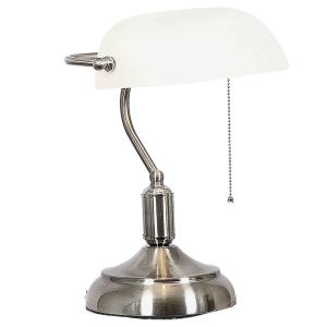 Bankers Lamp with Pull Switch - White - Lifespace