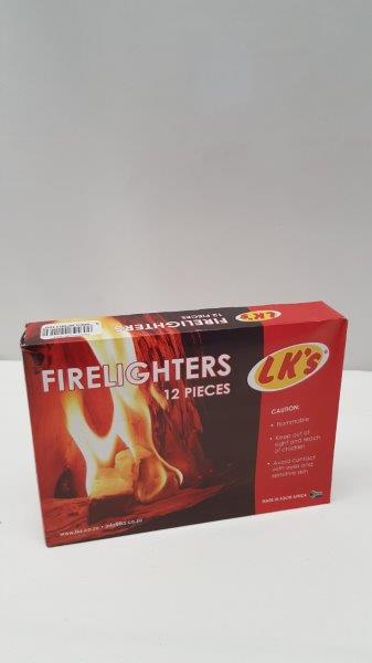 Boxed Firelighters - LK's - 12 Blocks - Lifespace
