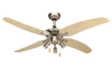 Load image into Gallery viewer, Ceiling Fan - Satin Chrome 4 Blade 122cm - Lifespace