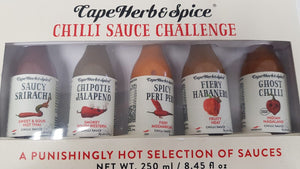Chilli Sauce Challenge - 5x 50ml bottles set - Lifespace