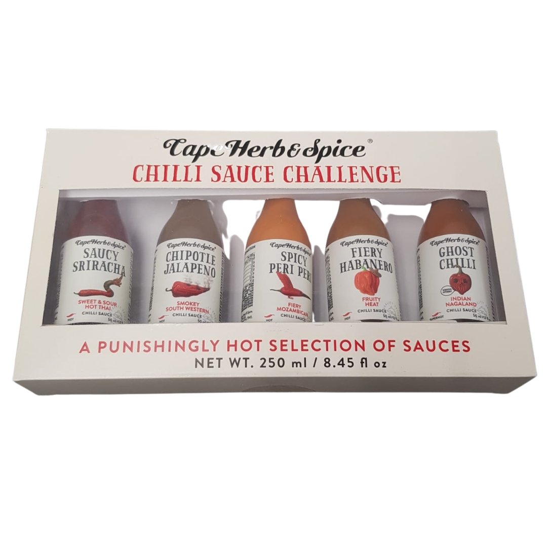 Chilli Sauce Challenge - 5x 50ml bottles set - Lifespace