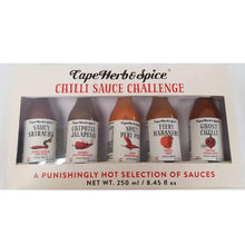 Load image into Gallery viewer, Chilli Sauce Challenge - 5x 50ml bottles set - Lifespace