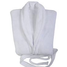 Load image into Gallery viewer, Club Classique 450gsm Towelling Bathrobe with Collar - white - Lifespace