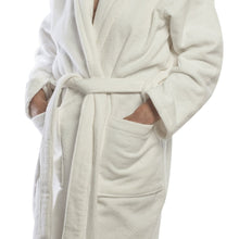 Load image into Gallery viewer, Club Classique Velour Bathrobes - various sizes - White, Stone or Black - Lifespace