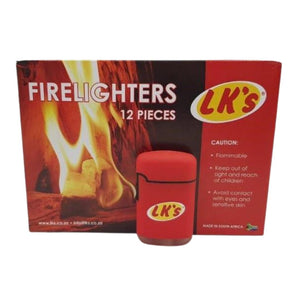 Combo Gift pack - Lks Jet Flame Lighter with 3 x 12 Block Firelighters - Lifespace