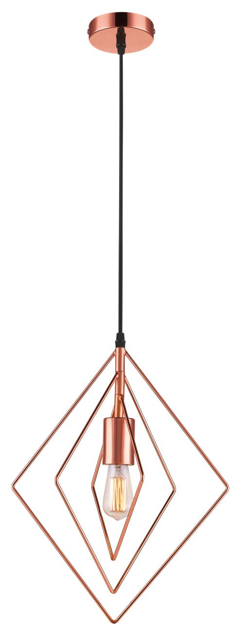 Copper Metal Pendant -1 x 60W/11W ES (Not Included) - Lifespace