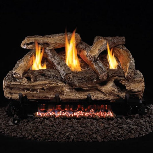 G9 Split Oak 24″ Design gas log burner set - Lifespace