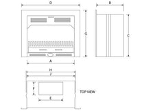 Load image into Gallery viewer, Home Fires Built-in Fireplace 850 New Shape Mild Steel Trim - Lifespace
